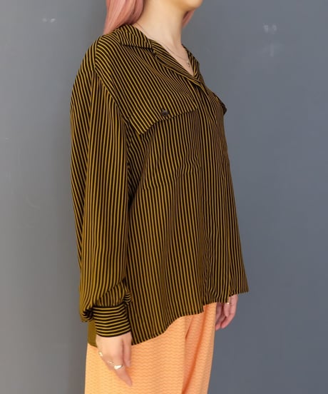 Vintage  Silk  Stripe Shirts
