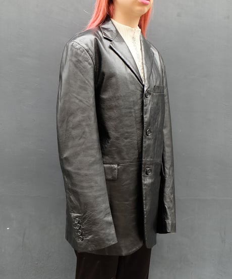 Vintage   Leather Tailored Jacket