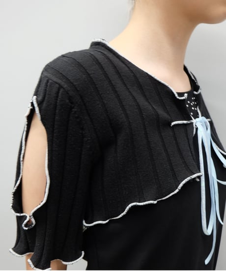 Remake Frill line Short Tops