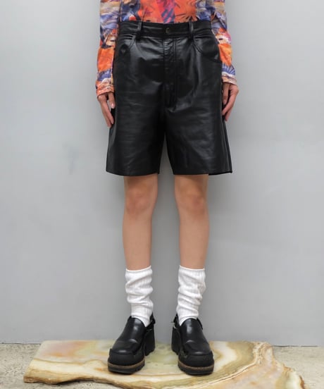 Vintage   Leather Short pants