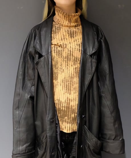 Vintage   Leather Long Coat