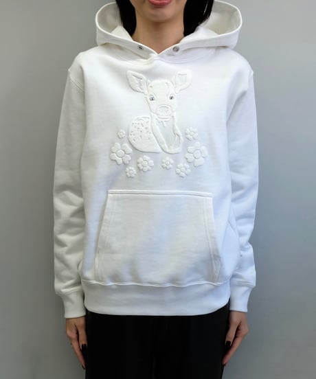 Labyrins   Bambi Hoodie White