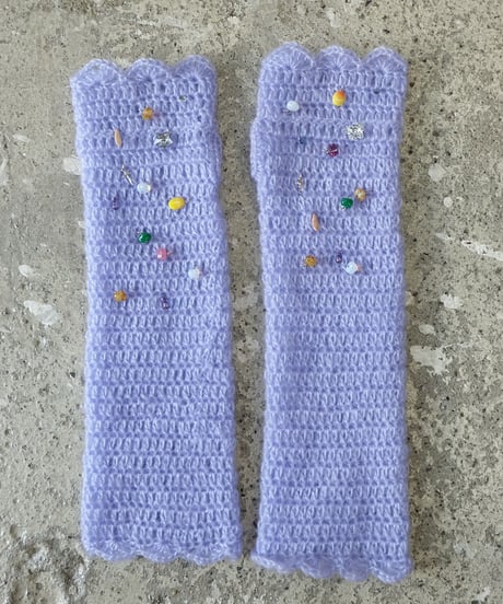 Labyrins Mohair Knit Glove 6