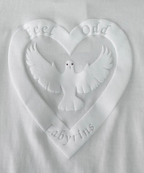 Labyrins   Hart Tshirt  White