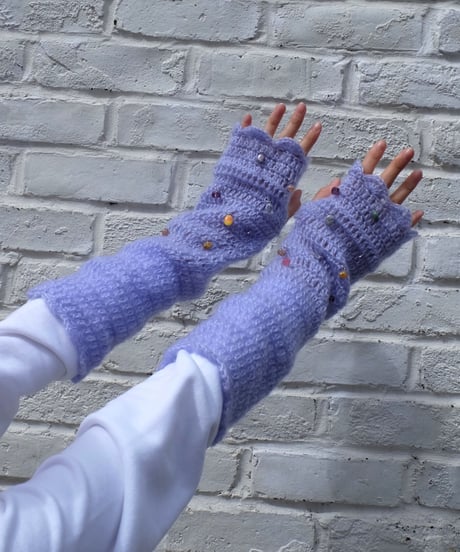 Labyrins Mohair Knit Glove 7