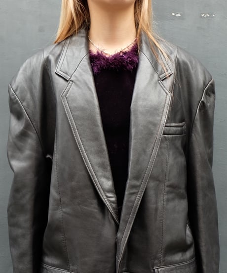 Vintage   Leather Tailored Jacket