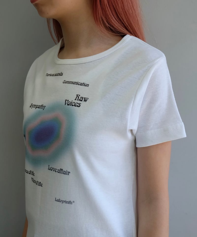 Labyrins Fuzzy Tshirt Blue | Shury