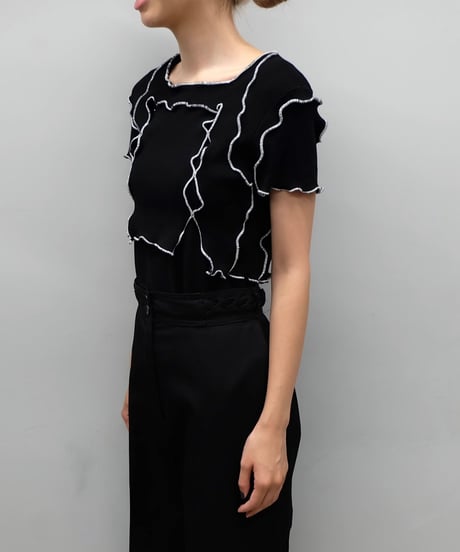 Remake Frill line Short Tops