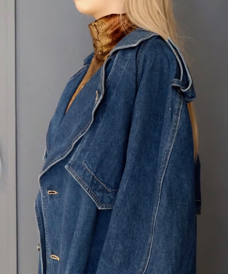 Vintage   Denim Trench Coat