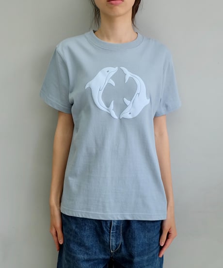 Shury Labyrins Dolphin Tシャツ　白 Labyrins Two Dolphin Tshirt White | Shury