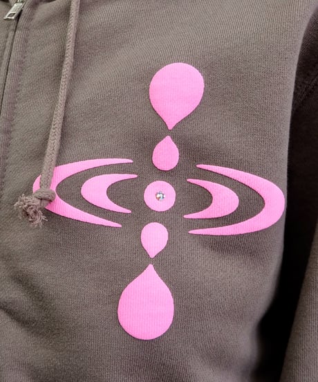 Labyrins   Botanical Hoodie Brown