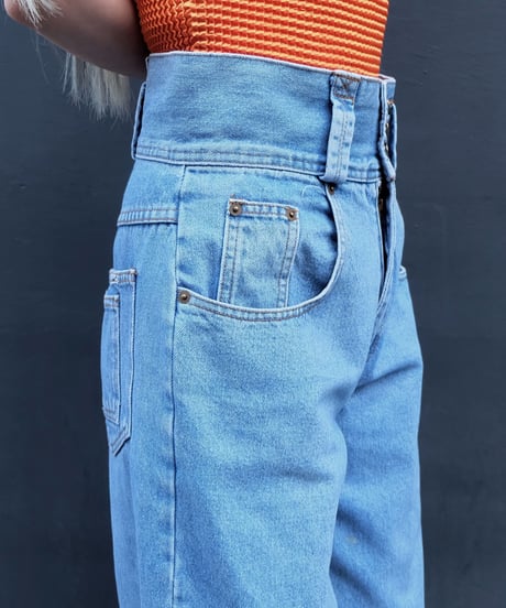 Vintage   High-waist Denim Pants