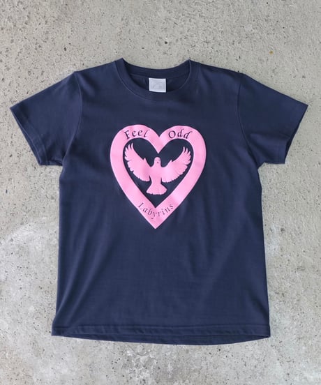 Labyrins   Hart Tshirt  Navy