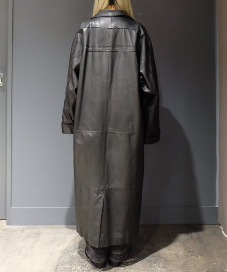 Vintage   Leather Long Coat