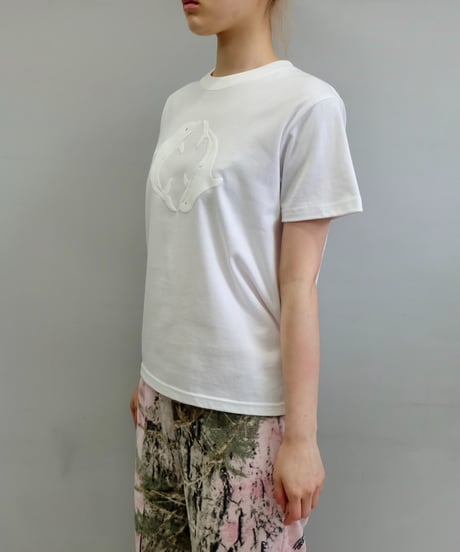 Labyrins  Two Dolphin Tshirt White
