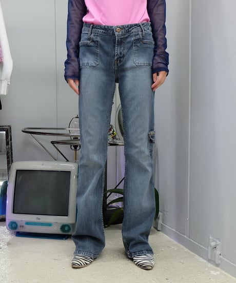 Vintage   Denim frea Pants 5