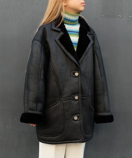 Vintage   Leather Mouton Coat