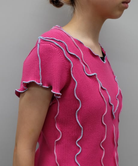 Remake Frill line Short Tops