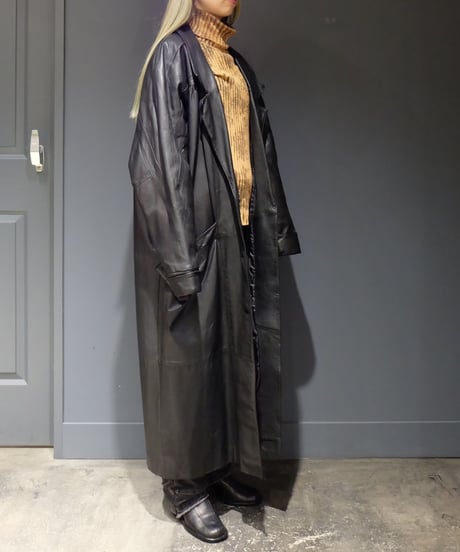 Vintage   Leather Long Coat