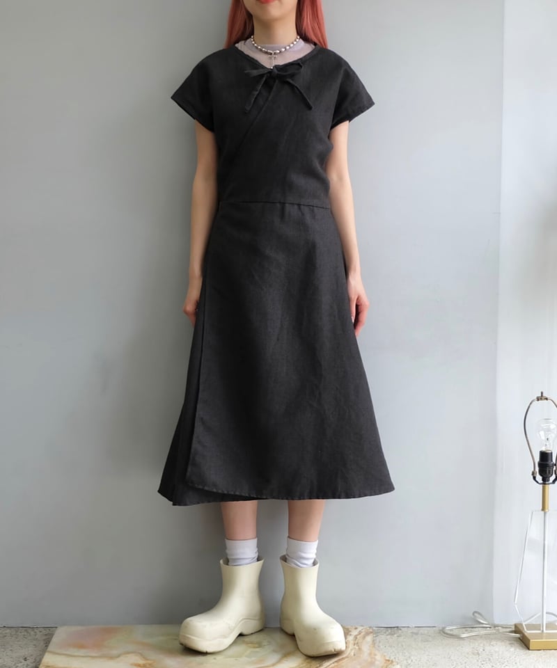 daily daily super stretch pleats one piece / black [FREE or LONG]プチハイ |  wee9s | ウィークス オフィシャル通販サイト shury ファスナー　ワンピース　変形