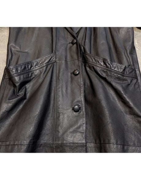 Vintage   Leather Long Coat