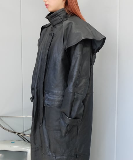 Vintage  Design  Leather Coat