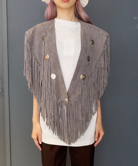 Vintage   Fringe Cape