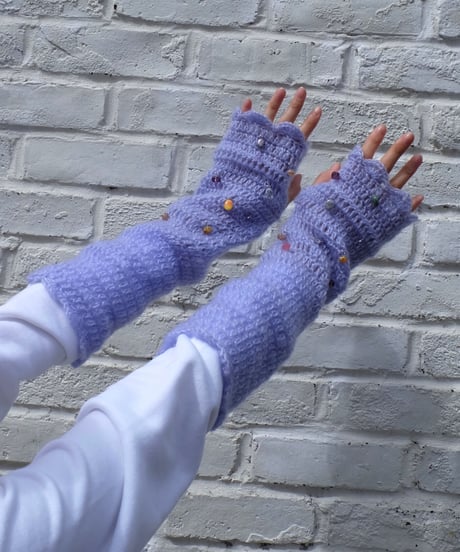 Labyrins Mohair Knit Glove 9