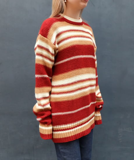 Vintage  Border Knit