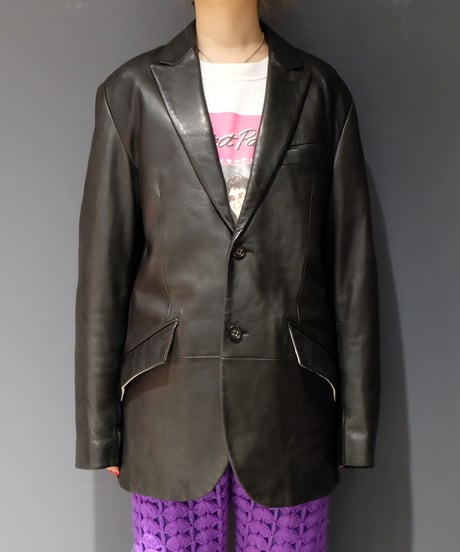 Vintage   Leather Tailored Jacket 1