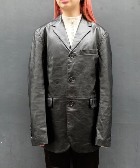 Vintage   Leather Tailored Jacket