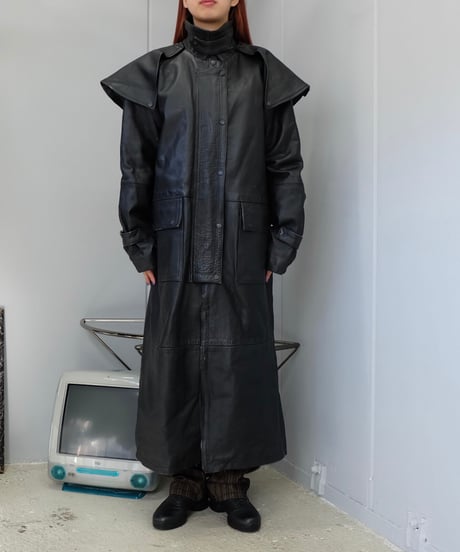 Vintage  Design  Leather Coat