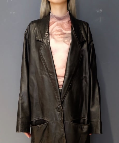 Vintage   Leather Long Coat