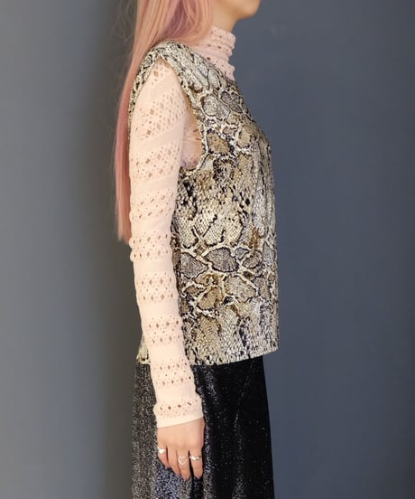 Vintage   Python Pleats Tops