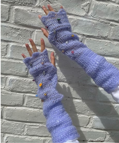 Labyrins Mohair Knit Glove 1