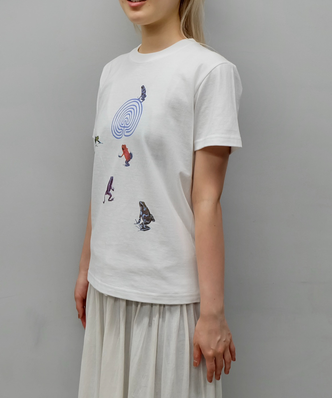 labyrins ホワイト Tシャツ shury groovy frog カエル labyrins ホワイト Tシャツ shury groovy frog カエル CATEGORY
