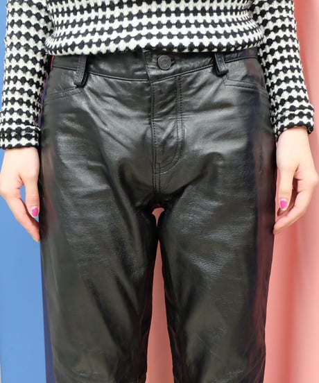 Vintage   Leather Bootcut Pants