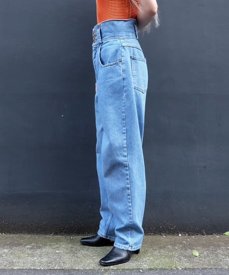 Vintage   High-waist Denim Pants