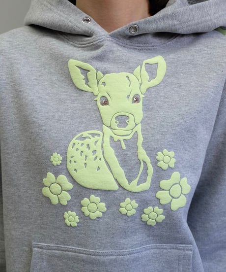 Labyrins   Bambi Hoodie Gray