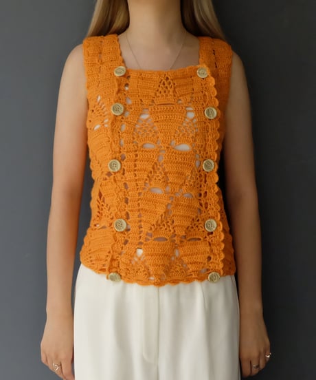 Vintage Design Knit Vest