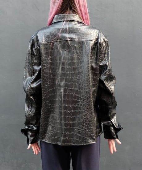 Vintage   Fake Leather Shirt