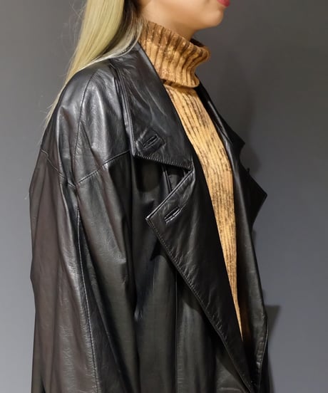 Vintage   Leather Long Coat