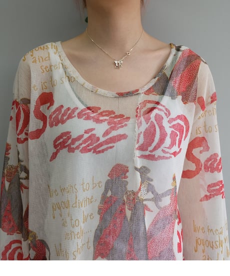 Vintage   See-through Tops