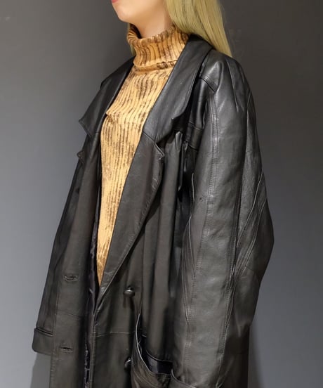 Vintage   Leather Long Coat