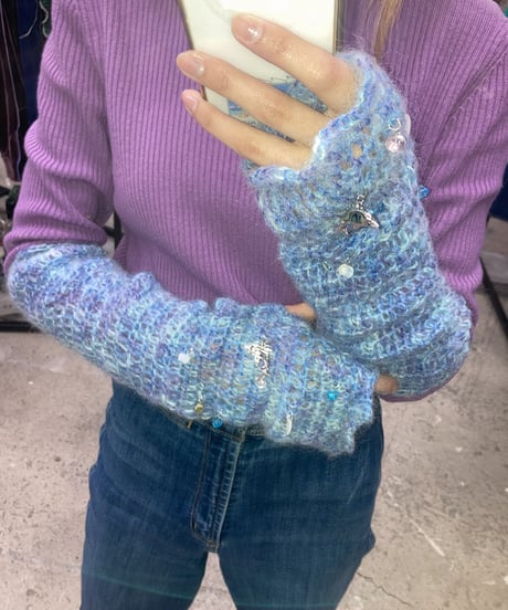 Labyrins Mohair Knit Glove