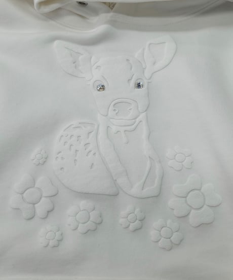 Labyrins   Bambi Hoodie White