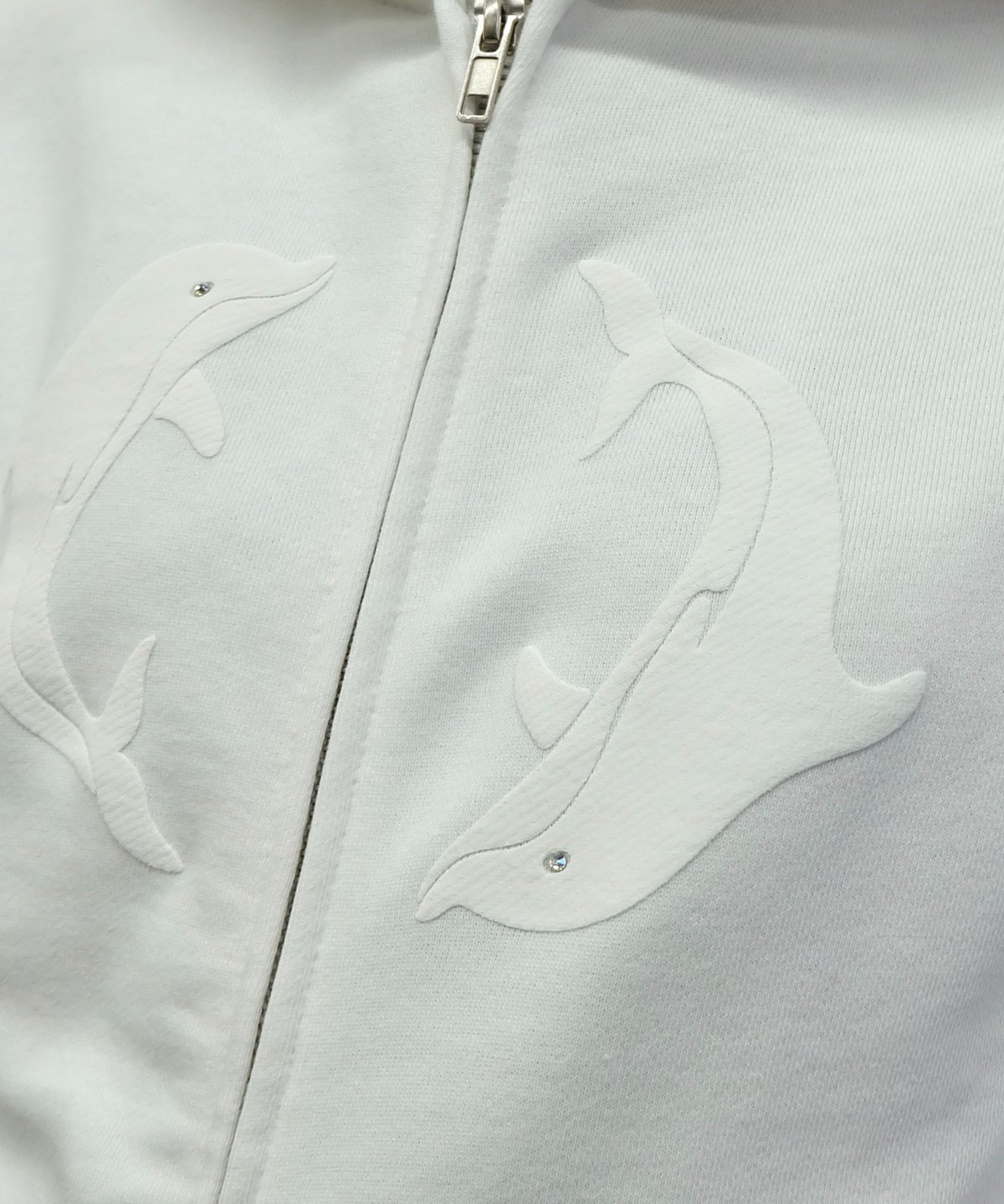 shury labyrins イルカ ジップフーディー Labyrins Two Dolphins Zip Hoodie Navy | Shury