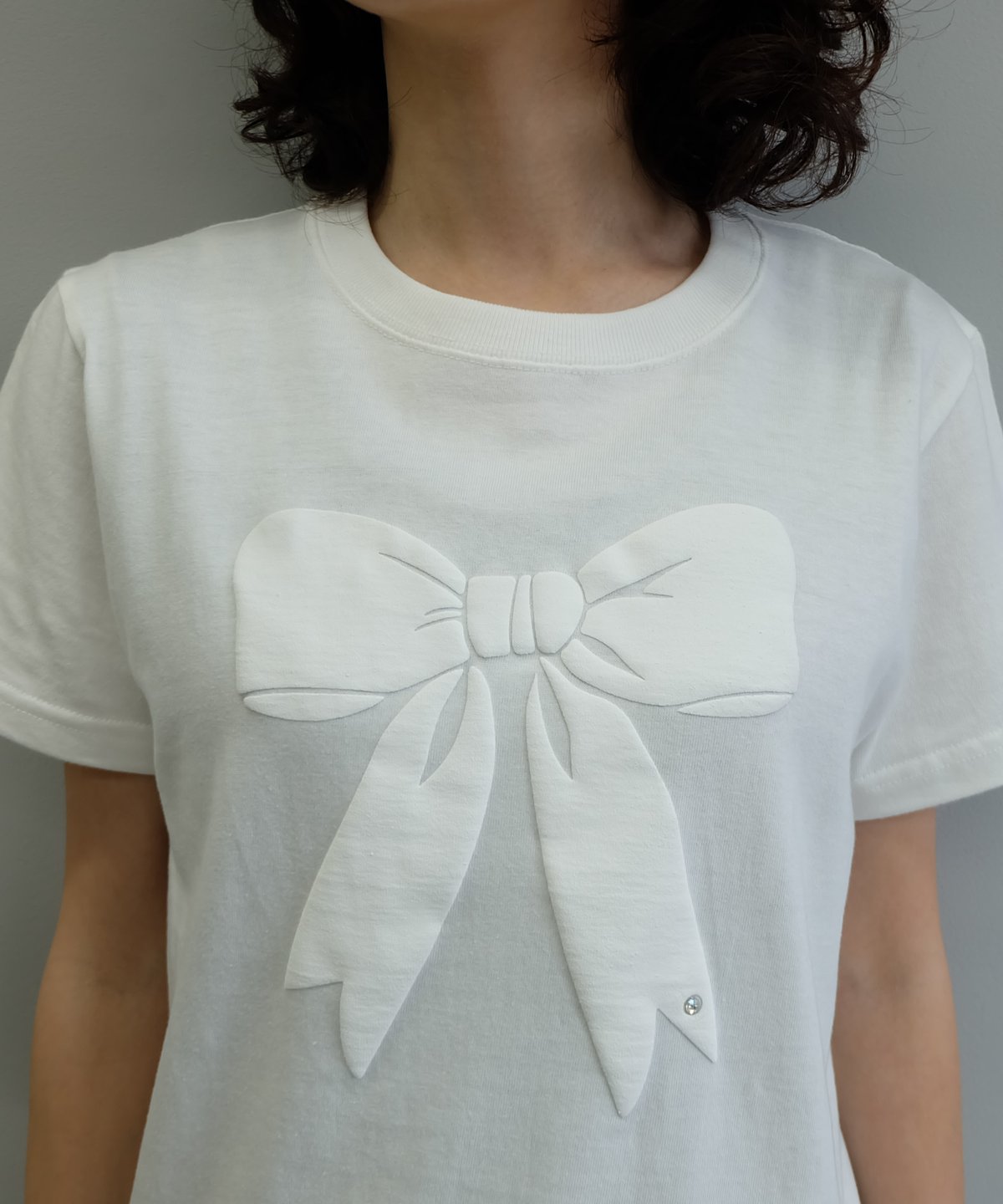 トップス Labyrins ribon T-shirt Labyrins RIBBON Tshirt White | Shury