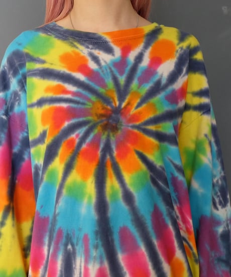 Vintage   Tie-dye Long T-shirt
