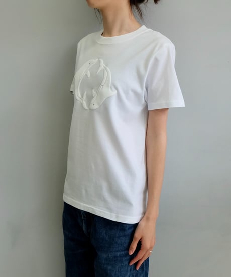 Labyrins  Two Dolphin Tshirt White